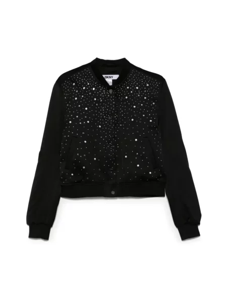 Kurtka bomber Dkny z nitami czarny