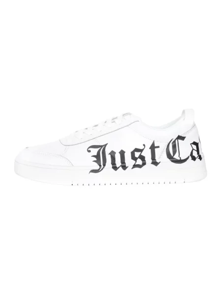Sneakersy Just Cavalli z nadrukiem białe