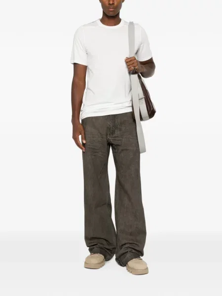 Tricou Rick Owens cu decolteu rotund alb