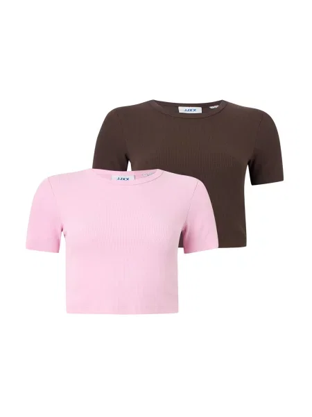 JJXX Tricou JXFLORIE maro închis / deschis roz