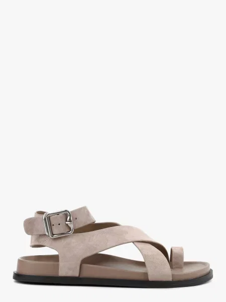 Замшеві Сандалії LeBERDES бежевий