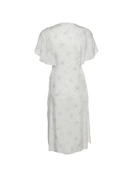 Rochie midi Maje cu volane alb