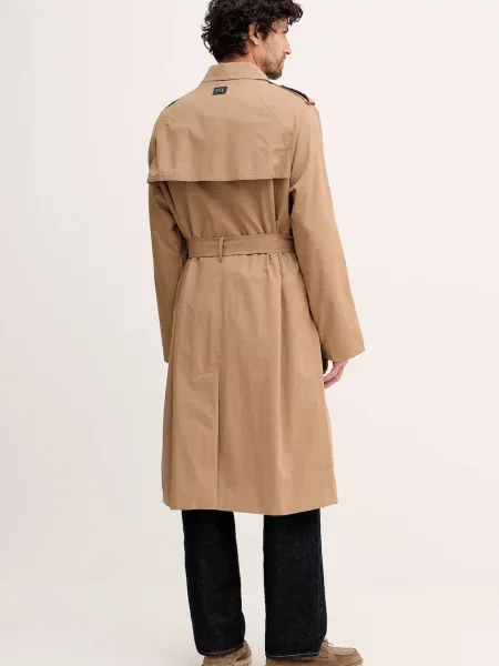 Kabát Tommy Hilfiger hnědá