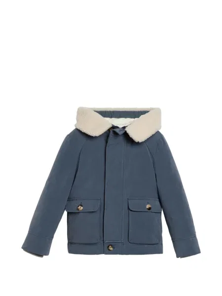 Parka dziecięca Brunello Cucinelli niebieska