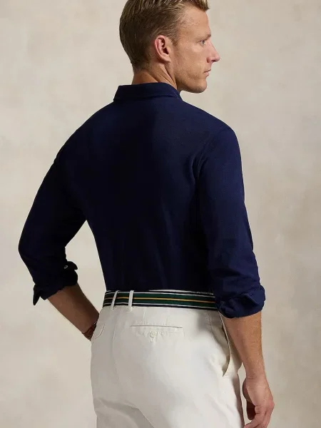 Лонгслів Polo Ralph Lauren Wimbledon Collection однотонна синій