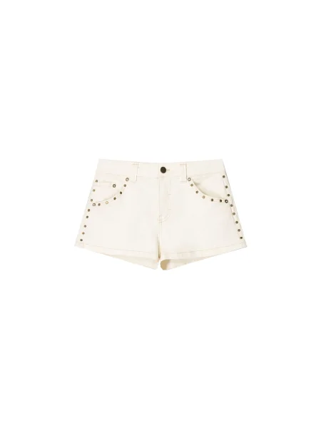 Bershka Hlače off-bela bela