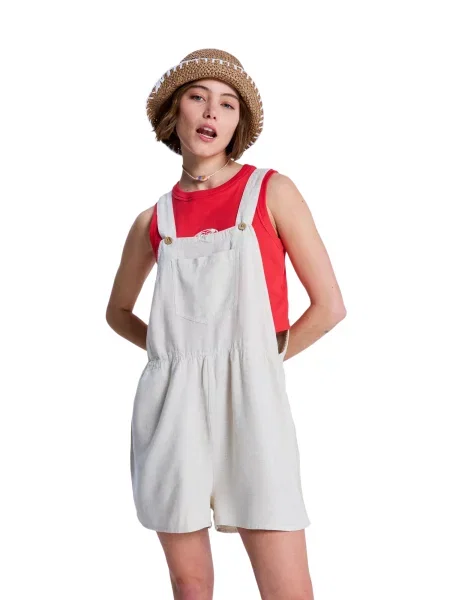 ROXY Salopeta Easy Isle Mini murdar alb