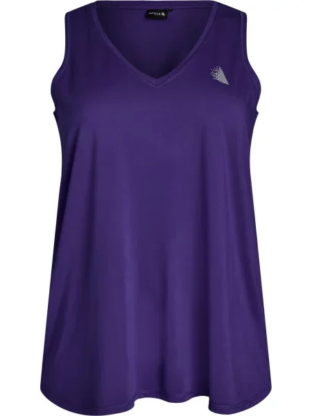 Active by Zizzi Sport top ABASIC lila