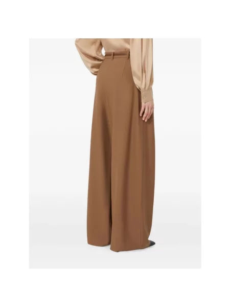 Spodnie Max Mara Studio brązowe