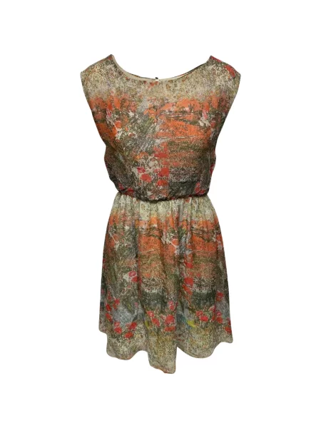 Rochie Alice + Olivia cu model floral cu imagine cu decolteu barcă