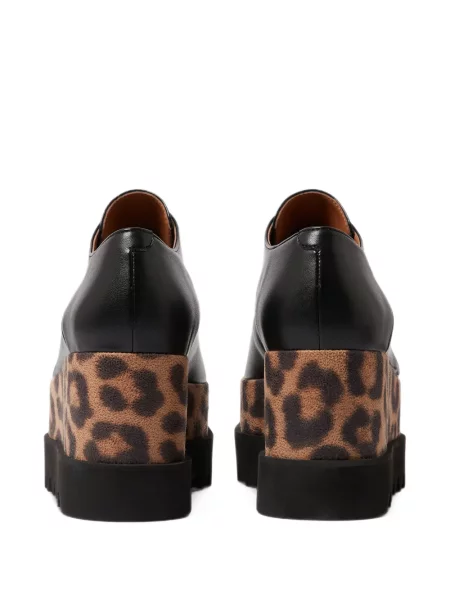 Pantofi Stella Mccartney cu model leopard negru