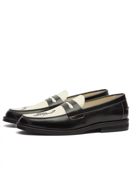 Loafersy Duke + Dexter białe