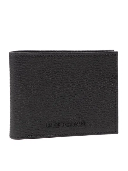 Emporio Armani Комплект портфейл и калъф за карти черен