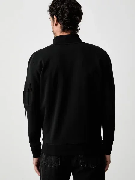 Alpha Industries melegítőfelső férfi pamuttal DTM Mid fekete
