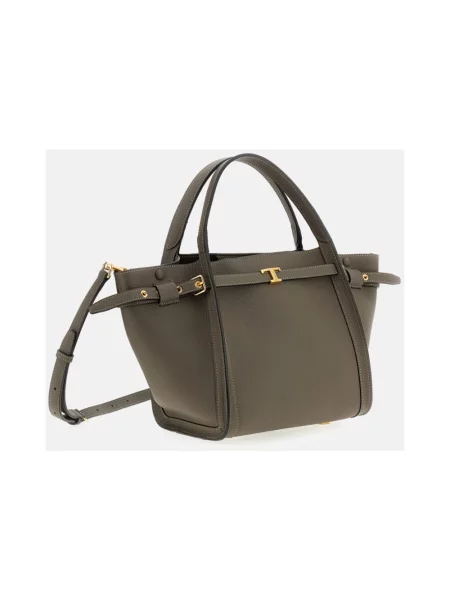 Shopperka Tod's skórzana brązowa