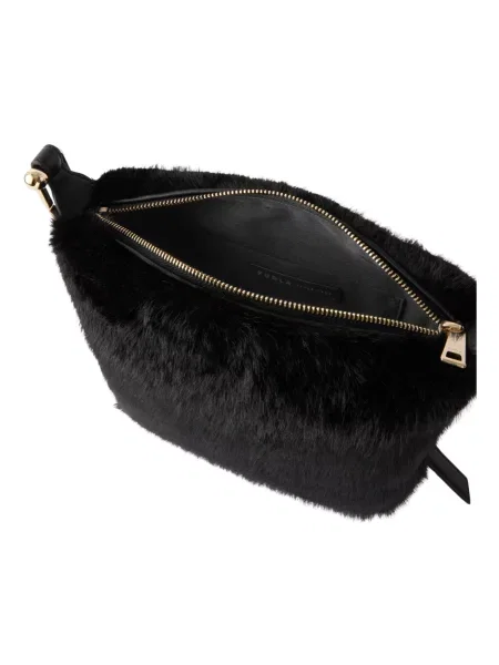 Torebka hobo Furla skórzana czarna