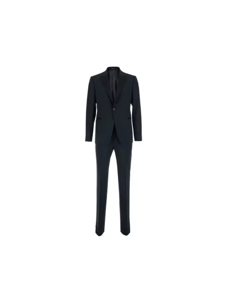 Garnitur Giorgio Armani wełniany niebieski