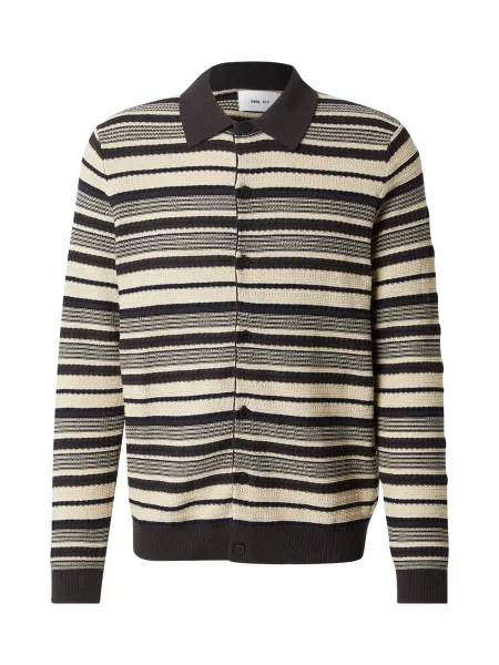 Kardigan Nolan / morsko plava / tamno smeđa bež