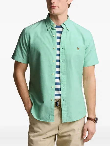 Boxeri Polo Ralph Lauren plisat cu broderie din piele gri