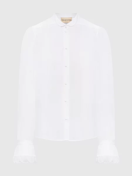 Сорочка з рюшами Valentino біла