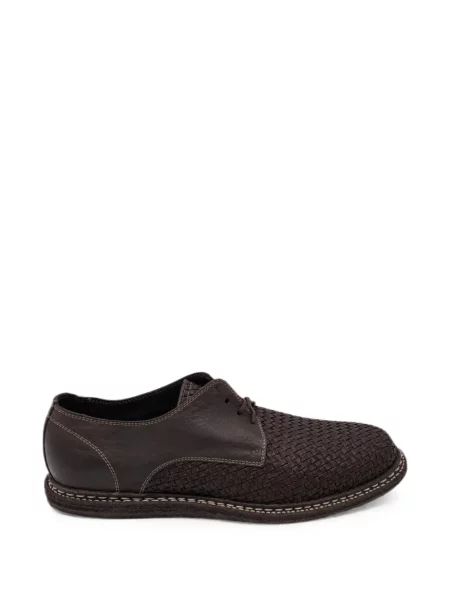 Pantofi derby Guidi din piele maro