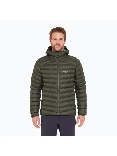 Мъжко ватирано яке Rab Cirrus Alpine oak зелено