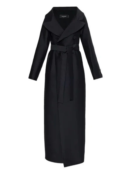 Palton Dsquared2 de lână negru