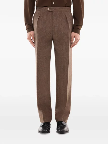 Pantaloni Fursac de lână maro
