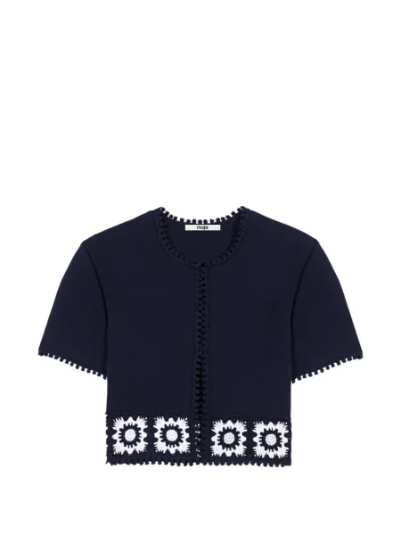 Decupat cardigan Maje albastru