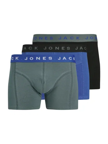 JACK & JONES Boksarice JACBENNETT modra / siva črna