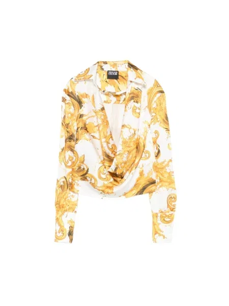 Wielobarwność koszula dżinsowa Versace Jeans Couture