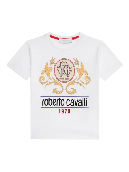 Dětské tričko Roberto Cavalli bílé