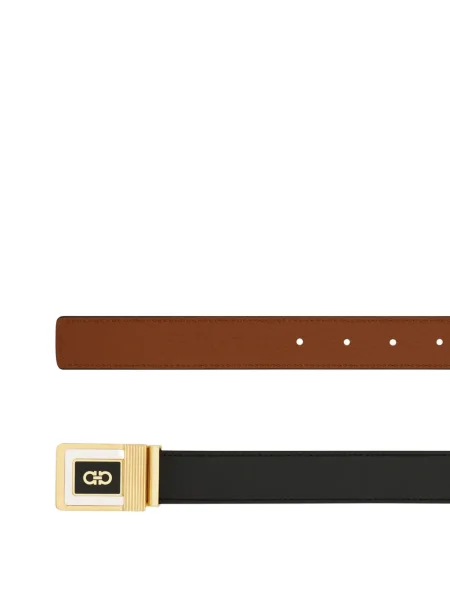 Curea Ferragamo reversibilă negru