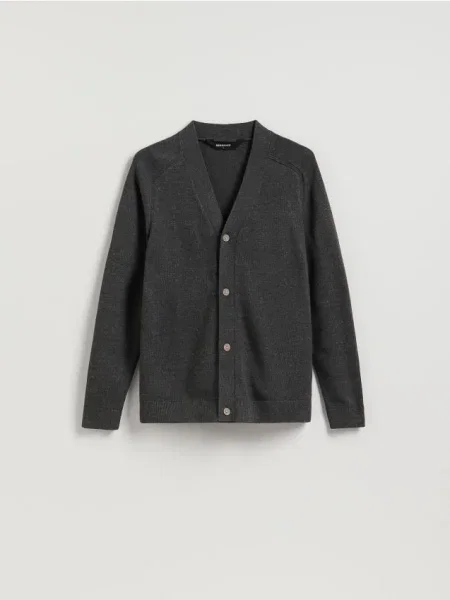 Reserved Cardigan descheiat bej