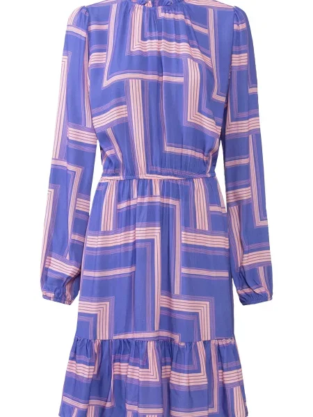 LASCANA Rochie albastru marin / lână alb