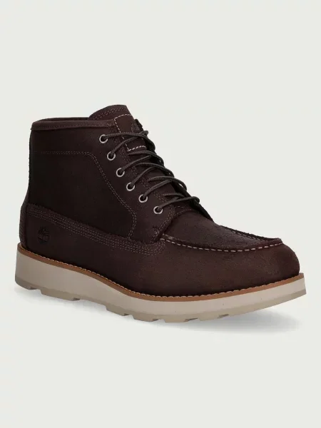 Botki Timberland koronkowe brązowe