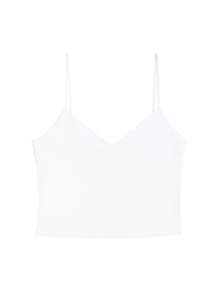 Top Ami Paris z dekoltem w serek biały