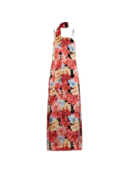 Rochie florală Gestuz cu model floral cu imagine roșu