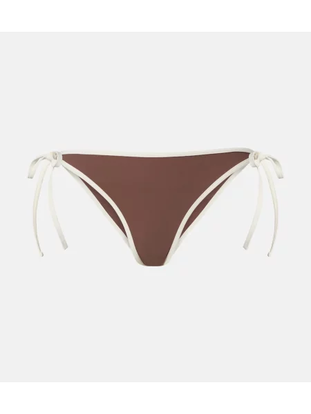 Bikini Brunello Cucinelli din jerseu maro