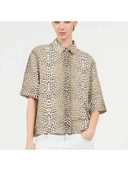 Koszula dziecięca Roberto Cavalli żółta