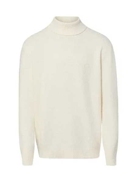 Finshley & Harding London sweter z golfem Mężczyźni S biały