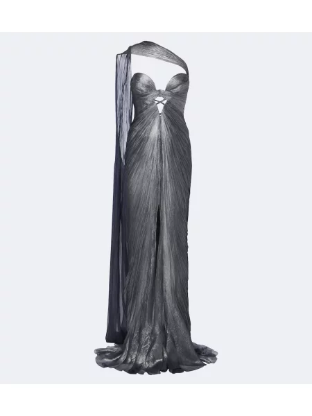 Rochie Maria Lucia Hohan de mătase albastru