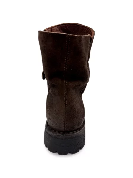 Botine Fiorentini + Baker din piele de căprioară chunky maro