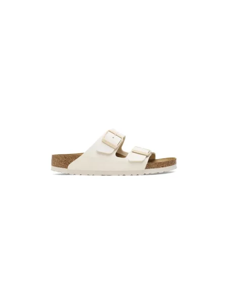 Klapki Birkenstock skórzane białe