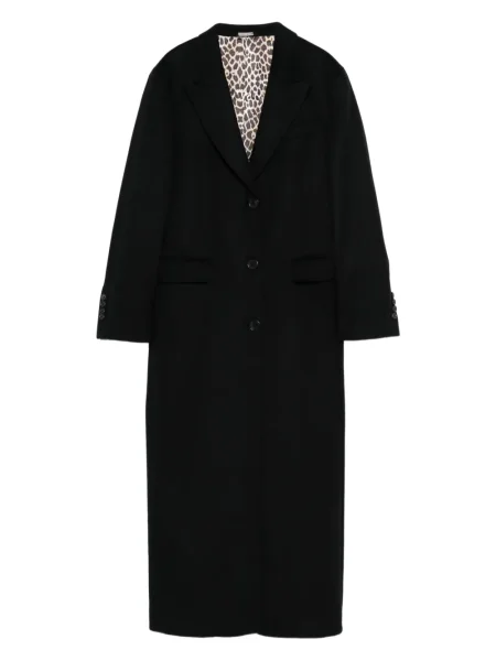 Palton Eraldo cu imagine cu model leopard negru