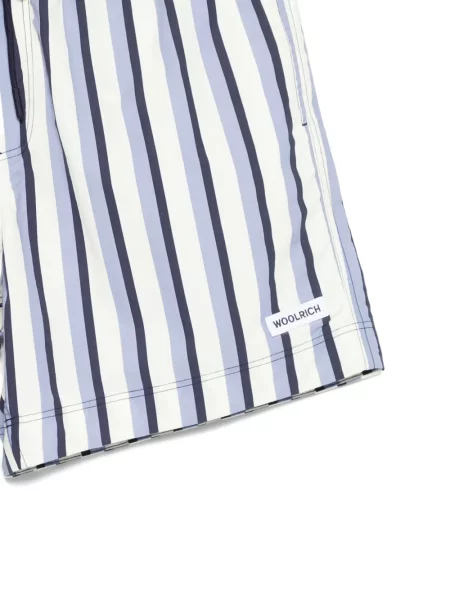 Slip de baie Woolrich cu dungi alb