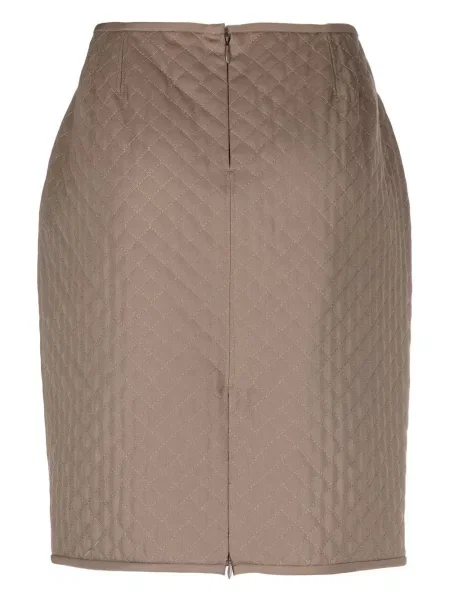 Prošívané diamant sukně Jean Paul Gaultier Pre-owned hnědé