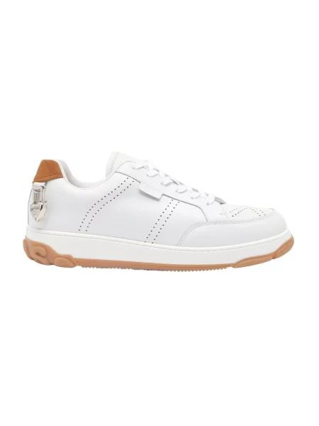Sneakersy Gcds skórzane chunky białe