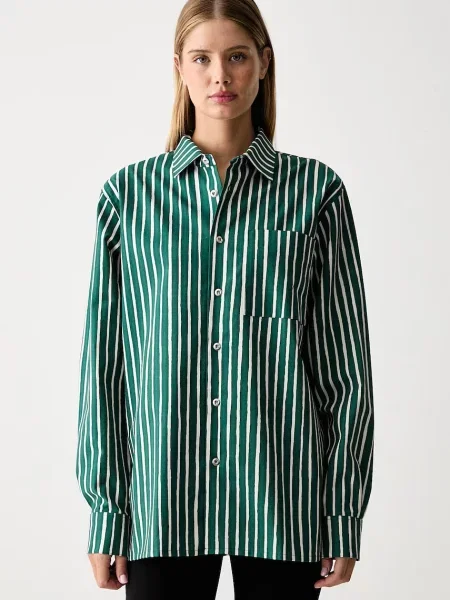 Marimekko cămașă pentru femei din verde