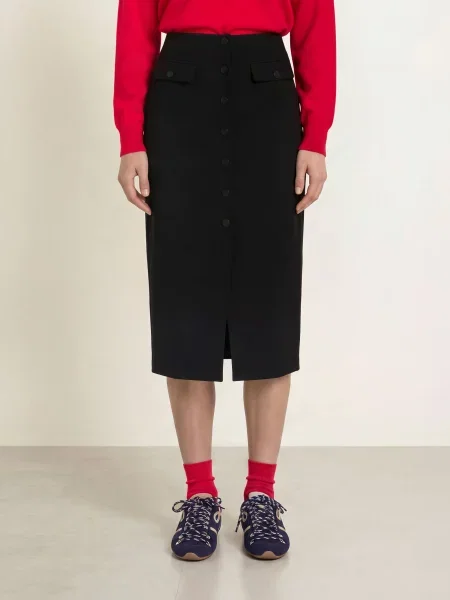 Claudie Pierlot Spódnica schwarz czarna